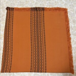 Vintage Square Tablecloth Rust
